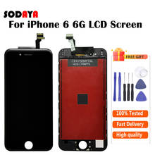 Tela lcd completa para iphone 6 com touch digitalizador montagem preta e branca frete grátis 2024 - compre barato