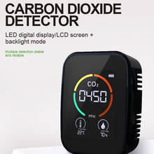 Digital 5 in 1 CO2 Sensor Meter Gas Detector Air Quality Monitor CO2 Air Analyzer Temperature Humidity Meter With LCD Display 2024 - buy cheap