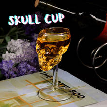 Copo Caneca Bebendo vinho Cocktail 75ml de Cerveja Caneca de Cerveja de Vidro Especial Elegante Cozinha Crânio do Dia Das Bruxas Partido Vidros da Barra