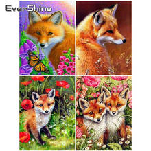 EverShine 5D Diamond Painting Full Square Fox Cross Stitch Diamond Embroidery Sale Animals Rhinestones Art Home Decoration 2024 - buy cheap