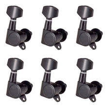 6pcs Acoustic Guitar String Tuning Pegs Tuners Buttons Machine Head 6R Black 2024 - buy cheap