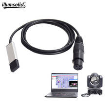 Cable adaptador de Interfaz de USB a DMX, 110cm de longitud, controlador DMX512, atenuador, DMX, conversión de señal USB 2024 - compra barato