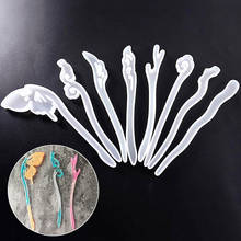 Hairpin DIY Silicone Mold Making Hair Stick Mould Jewelry Pendant Epoxy Resin Craft Women Headdress Hair Jewelry Making Molds 2024 - buy cheap