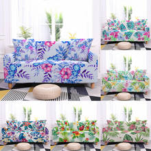 Funda de sofá elástica con estampado de flores para sala de estar, Protector antipolvo para muebles de Loveseat, 1/2/3/4 asientos 2024 - compra barato