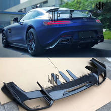 High Quality Carbon Fiber Car Body Kit Rear Diffuser Lip Car Styling for Mercedes-benz Gt Gts Amg r Style Body Kit 2024 - buy cheap