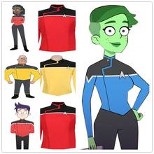 2020 NEW Star Cosplay Trek Lower Deck Season 1 Cosplay Costume Coat men Women Uniform Halloween Costume Blue Uniform t Shirt Top 2024 - buy cheap