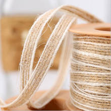 10M/Roll Natural Jute Rope Cord String Burlap Ribbon Crafts Sewing DIY Jute Hemp Wedding Party Decoration Gift Packing Webbing 2024 - buy cheap