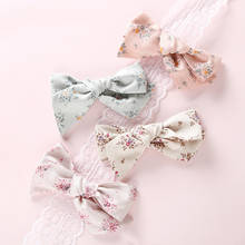 4PC Best selling 4 color printing small clear bow hair band Children's bow headwear hair clip baby hair accessories 2024 - buy cheap