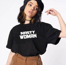 Nasty Woman Funny T Shirt Women Summer Short Sleeve Cotton Tshirt Women O-neck black lives matter shirt Casual Tee Shirt Femme 2024 - buy cheap