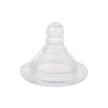 1x silicone largo pescoço bebê buraco cruz tetas macias mamilos de fluxo natural 2024 - compre barato