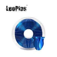 LeoPlas 1 кг 1,75 мм металлическая темно-синяя шелковая нить пла для ручки 3D-принтера, расходные материалы для печати, пластиковый материал 2024 - купить недорого