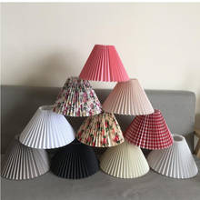 Pleats Lampshade for Table Lamp Standing Lamps Japanese Style Pleated Lampshade Creative Desk Lamp Shade Bedroom Lamps E27 2024 - buy cheap