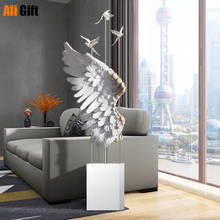 Nordic Luxury Feather Living Room Decoration Large Floor Type Sofa TV Cabinet Modern Porch Home Accessories Resin Charms 2024 - buy cheap