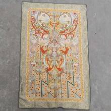 Patrón de seda Thangka, pintura de brocado, tela de seda dorada, bordado de seda, artesanías antiguas 2024 - compra barato