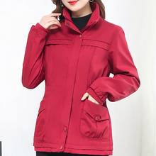 2019 Fashion  Green Women Long Sleeve Jacket Windbreaker Parka Pockets Cardigan Coat Autumn Outwear Women Clothes#G7 2024 - buy cheap