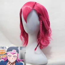 High Quality Kazuichi Souda Cosplay Wig hairwear Style Heat Resistant Short Shocking Pink Wig + Wig Cap 2024 - buy cheap