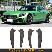 Rejilla de admisión de aire para parachoques delantero de coche, accesorio divisor de fibra de carbono para Mercedes Benz AMG GT R Coupe, 2016, 2017, 2018 2024 - compra barato