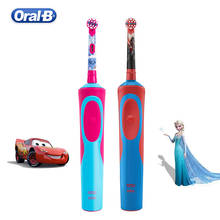 Oral b-escova de dentes elétrica infantil, rotação, cabeça indutiva, recarregável, à prova d'água, vitalidade, higiene oral 2024 - compre barato