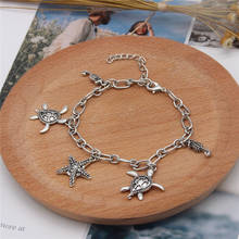 2020 New Bohemia Sea Turtles Single Layer Anklet Vintage Starfish Style Charm Foot Anklets For Women Jewelry Drop Shipper 2024 - buy cheap