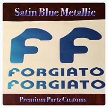 For (4Pcs) Forgiato Wheels Decal Window Body Logos Satin Metallic 4PC Set Custom USA New 2024 - buy cheap