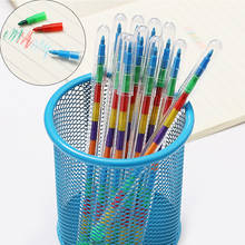 Crayones reemplazables DIY para niños, 4 Uds., 10 colores, Pastel de aceite, lápiz de colores creativo, pluma de grafiti, pintura, dibujo, papelería bonita 2024 - compra barato