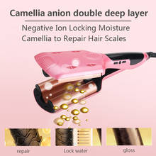 Rizador de pelo de cerámica de 26mm/32mm, rizador de pelo de onda profunda, pantalla LED de temperatura, tres barriles, rodillo de huevo, herramienta para rizar el cabello 2024 - compra barato