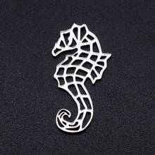 5pcs/lot Stainless Steel Seahorse Charm Pendant Wholesale Jewelry Making Charms Necklace Pendants Never Tarnish 2024 - buy cheap