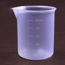 10 peças 100ml polipropileno plástico medição pp beaker laboratório com bico 2024 - compre barato