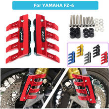 С Логотипом 5 видов цветов для YAMAHA FZ6 FZ-6 Мотоцикл аксессуары CNC алюминиевый переднее крыло боковая защита, защита от грязи, ползунки 2024 - купить недорого