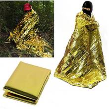 Emergency Blanket Survival Foil Exquisite Windproof Warmer Aid Rescue Blanket Outdoor Safety Survival Blanket 2024 - buy cheap