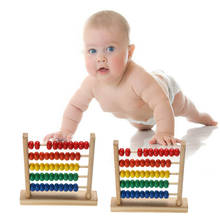 Мини Деревянные Abacus дети ранняя Математика обучающая игрушка цифры подсчет расчетные Бусы Abacus Монтессори обучающая игрушка 2024 - купить недорого