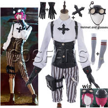 Traje de juego Identity V para Cosplay, conjunto completo de casco con peluca, Tracy Reznik, fiesta de carnaval, Halloween 2024 - compra barato