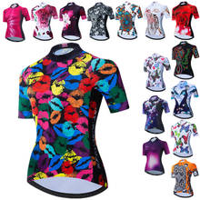 Weimostar-camiseta feminina para ciclismo com lábios, camiseta para o verão, secagem rápida, para mountain bike, mtb 2024 - compre barato