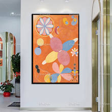 Hilma Af Klint-Póster de Arte Abstracto escandinavo para decoración del hogar, lienzo artístico de pared, arte moderno, Floral, Idea de regalo 2024 - compra barato