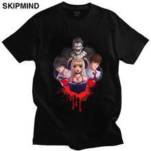 Camiseta death note anime clássica, camiseta masculina manga curta shinigami ryuk mangá camiseta com gola redonda, camiseta gráfica de algodão macio para presente e roupas 2024 - compre barato