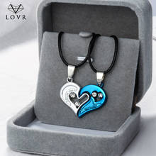 LOVR-collar con colgante en forma de corazón para parejas, joyería con colgante de "te quiero", Unisex, accesorios de regalo, 1 par 2024 - compra barato