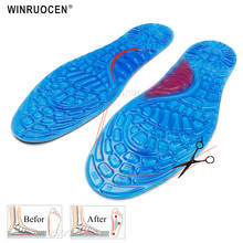 high quality Silicone gel insoles orthopedic for foot Anti -slip plantar fasciitis heel spur running sport Massaging insoles 2024 - buy cheap