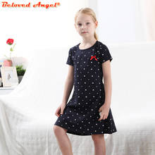 Adorado Ángel, 100% algodón, vestidos Vintage de verano para niñas, ropa de princesa para niños, Disfraces para bebés, vestido para adolescentes de 1 a 13T 2024 - compra barato