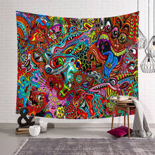 Tapiz 3D de Mandala Hippie de poliéster, arte abstracto para colgar en la pared, dormitorio familiar, sala de estar, decoración 002 2024 - compra barato