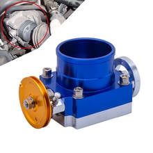 Clearance sale 70mm high flow throttle body performance intake manifold aluminum blue color 2024 - buy cheap