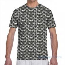 Chainmail armor marca nova masculina camiseta feminina por todo o lado impressão moda menina t camisa menino topos camisetas de manga curta 2024 - compre barato