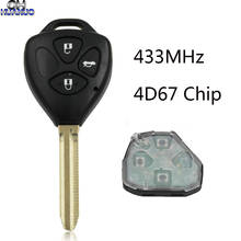 3 Buttons Replacemen New Remote Key 433MHz 67Chip for Toyota 2006-2010 Camry For Car Keys With Toy43 Uncut Blade 2024 - buy cheap