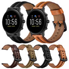 Leather Band For Fossil Gen 5 Strap Carlyle HR/Julianna/Garrett Smartwatch Watchband For Fossil Men's Sport Wristband Bracelet 2024 - buy cheap