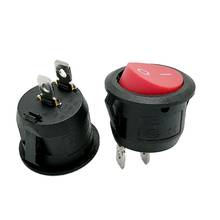KCD1-105 red rocker switch round switch Rocker Switch Power Switch 6A/250V 10A/125V 10pcs/lot 2024 - buy cheap