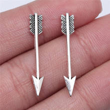 WYSIWYG 20pcs 30x5mm Antique Silver Color Arrow Charms Arrow Charms For Jewelry Making Small Arrow Charms 2024 - buy cheap
