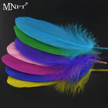 MNFT 20PCS/Lot  Mixed Color Goose Feather DIY Fishing Fly Tying Material Fly Wings Tail Making Dry Wet Fly Tying Material 2024 - buy cheap