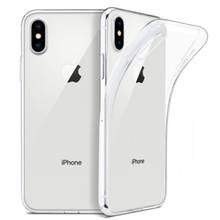 Ultra-thin transparent soft TPU simple protective case cover for iPhone X XS 11 12 Pro Max XR SE 2020 8 7 6 5 S Plus 2024 - buy cheap