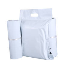 Bolsas de mensajería con autosellado, sobres de plástico grueso y resistentes al agua, con logotipo personalizado impreso, color blanco, 50 piezas 2024 - compra barato
