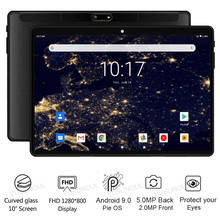 Новейший планшетный ПК 10 дюймов Android 9,0 планшеты четырехъядерный Google Play 3g WCDMA телефонный звонок GPS WiFi Bluetooth закаленное стекло 10 дюймов 2024 - купить недорого