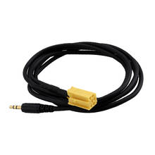 Mini cabo com conector iso para 3.5mm, cabo aux de áudio mp3 para fiat/alfa romeo/smart fortwo/lância ypsilon 2024 - compre barato